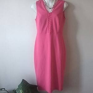 Calvin Klein pink dress, size 4 . Sleevele…